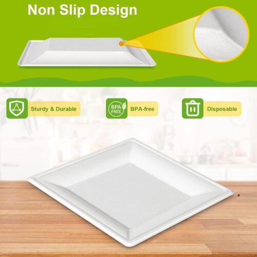 Square Paper Plate (218*218*20mm)