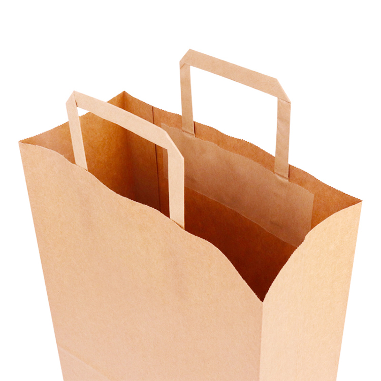 Kraft Flat Handle Paper Bag