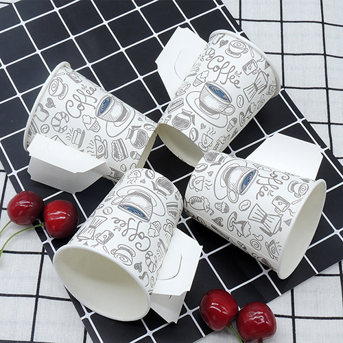 8OZ(with handle) Single-Wall Paper Cup