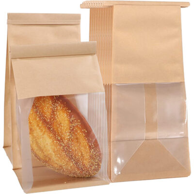 Brown Eight-Sided Sealed Paper Bag