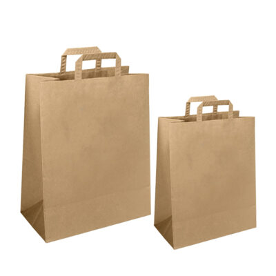 Kraft Flat Handle Paper Bag