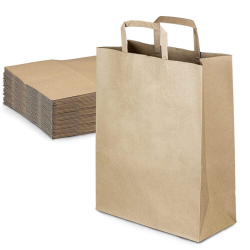 Kraft Flat Handle Paper Bag