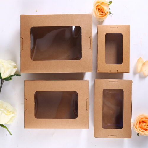 Kraft Paper Food Box With Window