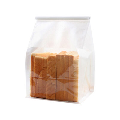 White Eight-Sided Sealed Paper Bag