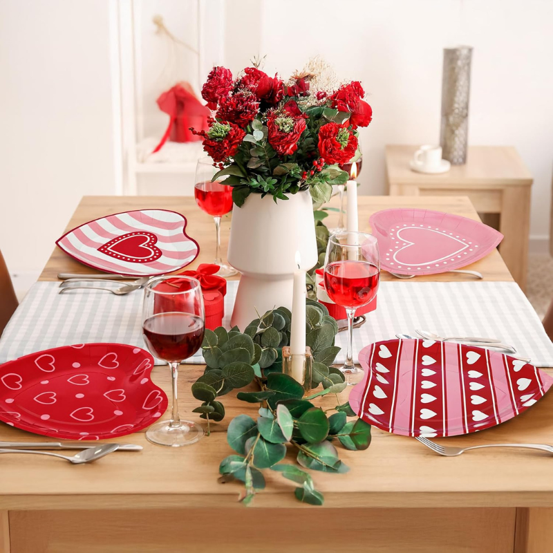 Special Shaped Paper Plate (Heart-Shaped Paper Plate)