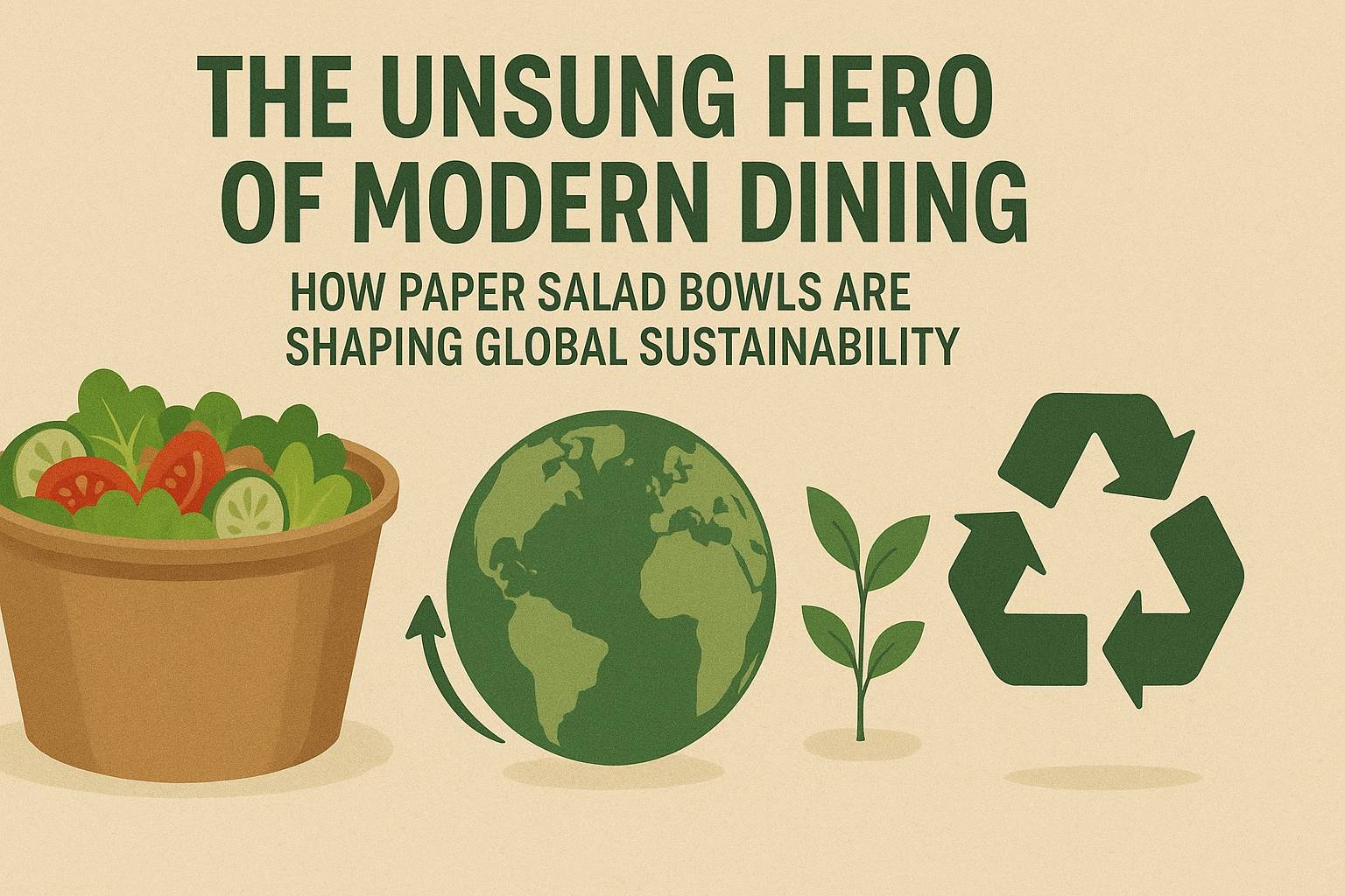 The Unsung Hero of Modern Dining: How Paper Salad Bowls Are Shaping Global Sustainability