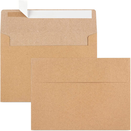 Kraft Paper Envelopes For Weddings, Invitations, Photos, Graduation