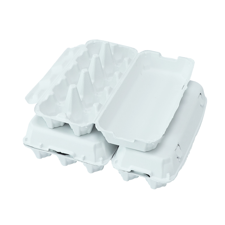 White 9+9 Eggs Paper Egg Tray