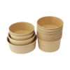 17 OZ Wholesale Salad Bowls Kraft Paper Bowl (3) 17 OZ Wholesale Salad Bowls Kraft Paper Bowl