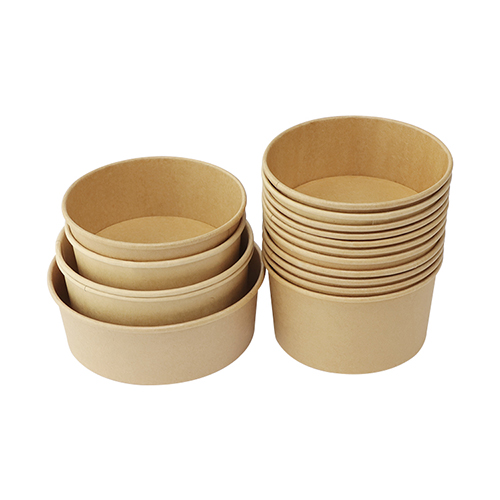 17 OZ Wholesale Salad Bowls Kraft Paper Bowl (3) 17 OZ Wholesale Salad Bowls Kraft Paper Bowl