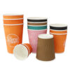 20OZ Paper Coffee Cup with Lid (2) 20OZ Paper Coffee Cup with Lid