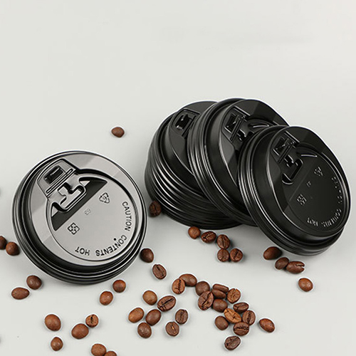80 Mm Eco Friendly PP Lids Paper Coffee Cup