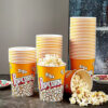 Customized Popcorn Buckets Food Grade Paper Popcorn Cup (2) Customized Popcorn Buckets Food Grade Paper Popcorn Cup