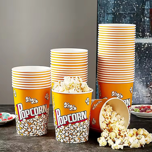 Customized Popcorn Buckets Food Grade Paper Popcorn Cup (2) Customized Popcorn Buckets Food Grade Paper Popcorn Cup