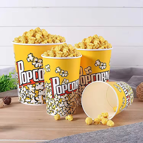 Customized Popcorn Buckets Food Grade Paper Popcorn Cup (3) Customized Popcorn Buckets Food Grade Paper Popcorn Cup