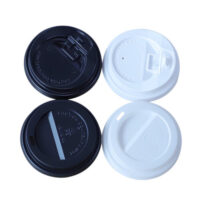 Disposable Coffee Cup Lid 80mm PP Lid for Paper Cup (2) Disposable Coffee Cup Lid 80mm PP Lid For Paper Cup