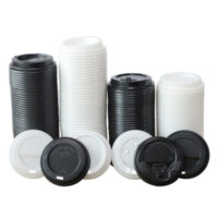 Disposable Coffee Cup Lid 80mm PP Lid for Paper Cup (4) Disposable Coffee Cup Lid 80mm PP Lid For Paper Cup