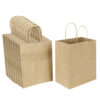 Paper Bag With Handles Bulk Brown Kraft Shopping Bags