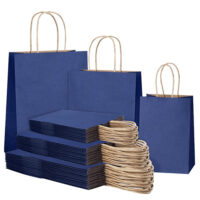 Paper Bag With Handles Bulk Brown Kraft Shopping Bags