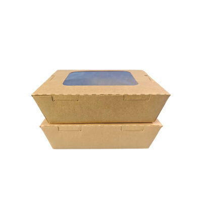 Sandwich Food Kraft Paper Boxes with Window