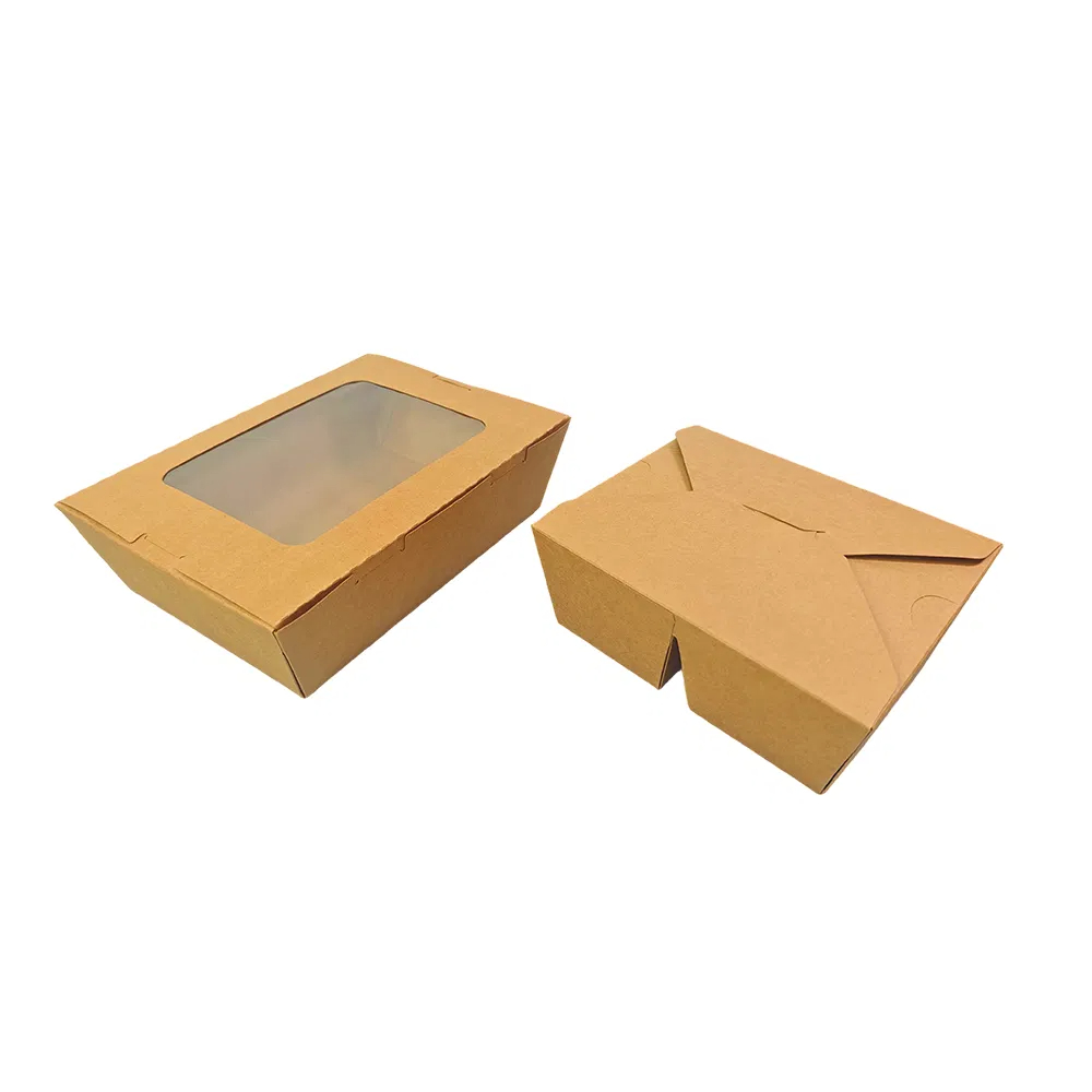Sandwich Food Kraft Paper Boxes with Window (5) Sandwich Food Kraft Paper Boxes with Window