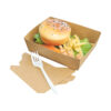 Wholesale 1080ml Take Out Kraft Paper Packaging Box