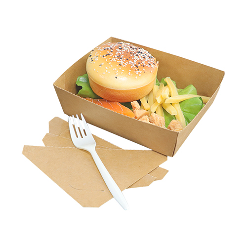 Wholesale 1080ml Take Out Kraft Paper Packaging Box