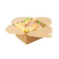 Wholesale 1080ml Take-Out Kraft Paper Packaging Box (6) Wholesale 1080ml Take Out Kraft Paper Packaging Box