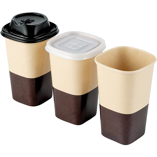 16 Oz Square Single Wall Paper Cups