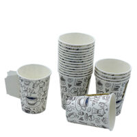 7oz Paper Cup with Handle (6) 7oz Paper Cup With Handle