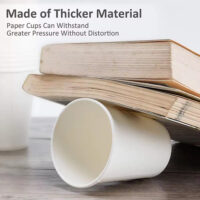 8oz 240ml Disposable White Paper Cup