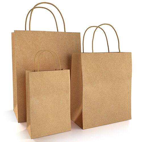 Brown Kraft Paper Bags for Coffee Shops