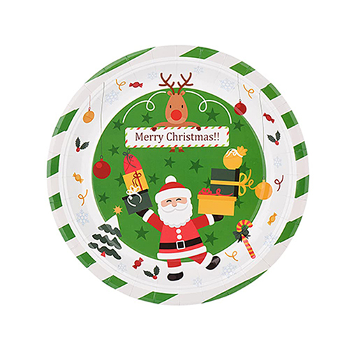 Christmas Paper Plates Disposable