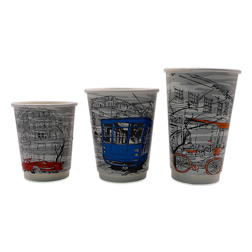 Compostable Double Wall Hot Paper Cup, Kraft, 8oz