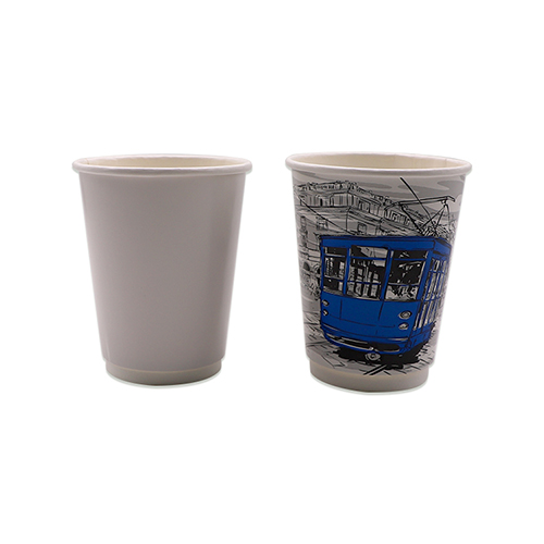 Compostable Double Wall Hot Paper Cup, Kraft, 8oz