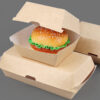 Custom Disposable Take Away Paper Burger Packaging Box (2) Custom Disposable Take Away Paper Burger Packaging Box