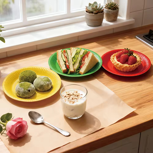 Disposable Birthday Party Round Cake Paper Plate