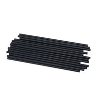 Disposable Black Paper Straws Thickened Drinking Straws (4) Disposable Black Paper Straws Thickened Drinking Straws