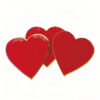 Disposable Dinner Plates Red Heart Paper Plates