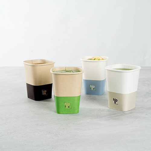 Hot Drinks Square Paper Cups 360ml (12Oz)