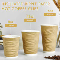 Kraft Paper Coffee Cups for Coffee Shops Kraft Paper Coffee Cups for Coffee Shops