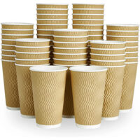 Kraft Paper Coffee Cups for Coffee Shops Kraft Paper Coffee Cups for Coffee Shops