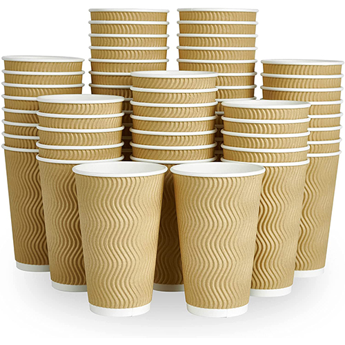 Kraft Paper Coffee Cups for Coffee Shops