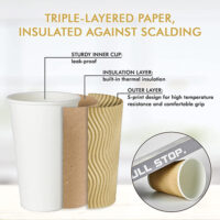Kraft Paper Coffee Cups for Coffee Shops Kraft Paper Coffee Cups for Coffee Shops