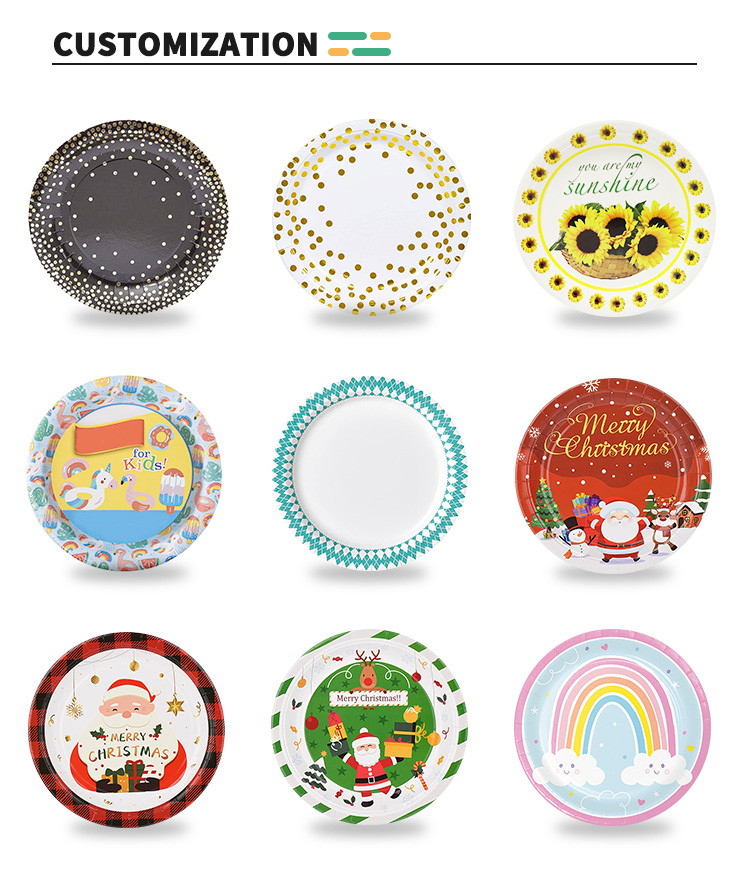 Kraft Paper Plates for Food Serving