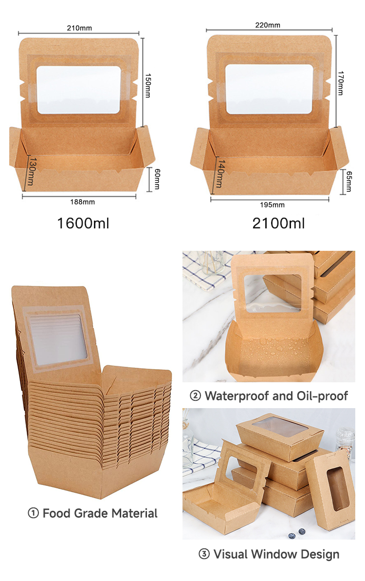 Leak-Resistant Paper Takeout Boxes