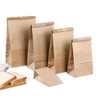 Lunch Flat Bottom Bread Paper Bag Without Handle (1) Lunch Flat Bottom Bread Paper Bag Without Handle