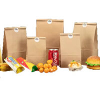 Lunch Flat Bottom Bread Paper Bag Without Handle (2) Lunch Flat Bottom Bread Paper Bag Without Handle