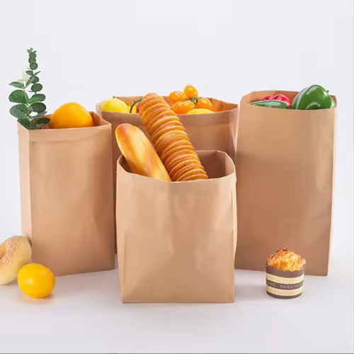 Lunch Flat Bottom Bread Paper Bag Without Handle (3) Lunch Flat Bottom Bread Paper Bag Without Handle