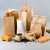 Lunch Flat Bottom Bread Paper Bag Without Handle (5) Lunch Flat Bottom Bread Paper Bag Without Handle